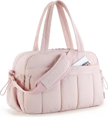Image de Bagsmart Sac de voyage imperméable Weekender Femme Sac de sport 24l Rose