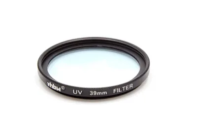 Zdjęcie produktu dla vhbw Uniwersalny filtr UV kompatybilny z obiektywami aparatów z gwintem 39 mm - filtr ochronny UV, czarny