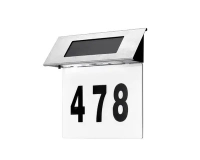 Produktbild von MICHELINO LED Solar-Hausnummer 4 LEDs 18,6 x 19 cm 81460