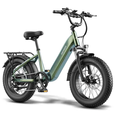 Produktbild von F20 Rover City-Elektrofahrrad, niedriger Einstieg, 250 W, 48 V 20 Ah, bis 150 kg, türkisblau