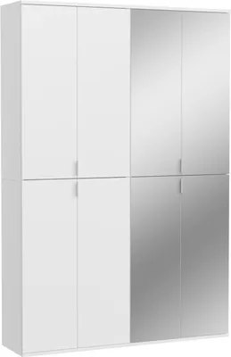 Produktbild von Meublorama XX-X07A9S10, Weiß, Partikelbord, 4 Tür(en), 14 Regale, 340 mm, 1220 mm