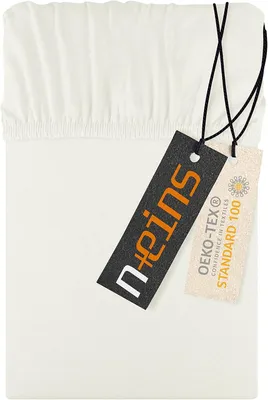 Obrázok produktu pre Bavlňové obliečky z jersey, 100% bavlna, rozmer 140-160 x 200 cm, prírodná biela farba