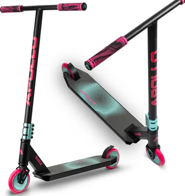 Produktbild von Apollo Stunt Scooter Profi Stuntroller Kinderroller "Eagle" - schwarz/mint/pink