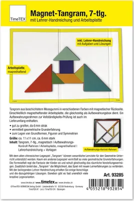 Produktbild von TimeTEX Magnet-Tangram 11 x 11 cm, 7-tlg.