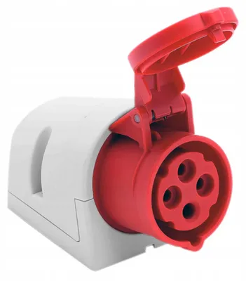 Obrázek produktu pro PCE Nástěnná silová CEE zásuvka 32A 4P 400V IP44