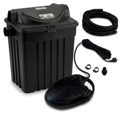 Produktbild von Teichfilter-Set – 11-W-UVC, 2.000-l/h-Pumpe, 5m Schlauch und 5m Kabel