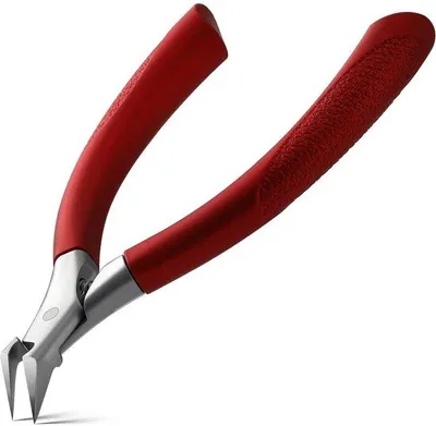 Image de Unyqoos® : coupe-ongles pour les pieds – conçu ergonomiquement pour couper en toute sécurité les ongles épais, lame droite, manche en silicone antidérapant, en acier inoxydable, avec ressort
