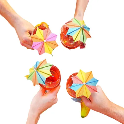 Image de Lot de 100 décorations réutilisables pour cocktails, idéal pour les fêtes