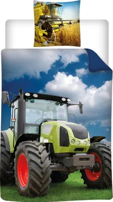 Produktbild von Trecker Bettwäsche Set Traktor 2 tlg 135 x 200 cm 100% Baumwolle