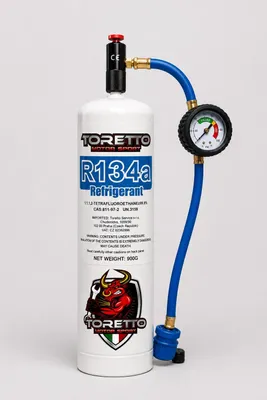 Produktbild von R134a Service Kit mit Manometer & Quick Connect – Klimaanlagen Wartung Werkzeug