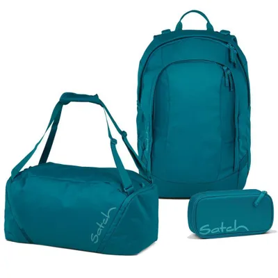 Produktbild von Satch Air Deep Petrol Schulrucksack Set 3tlg.