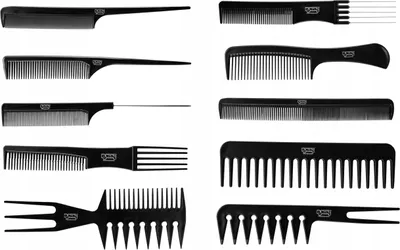 Produktbild von Ponik's Kamm 10er SET, Kämme, Friseurbedarf, Zubehör, Salon, Profi Hair Styling, Kamm-Set, Kämme, hitzebeständig, antistatisch