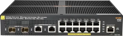 Obrázok produktu pre HPE Aruba Networking 2930F 12G PoE+ 2G/2SFP+ Switch, Riadený, L3, Gigabit Ethernet (10/100/1000), Podpora napájania cez Ethernet (PoE), Inštalácia do Racku, 1U