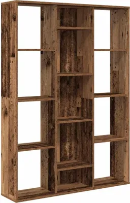 Zdjęcie produktu dla vidaXL Rozdzielacz pokoju/półka na książki o wyglądzie starego drewna 100x24x140cm materiał drewnopochodny