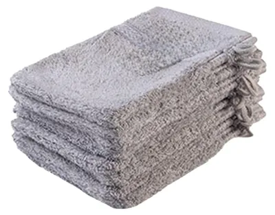 Imagen del producto de ARTG - Guantes de lavado, bambú, algodón orgánico, modelo LT4818 (16 cm x 22 cm) (Gris claro)