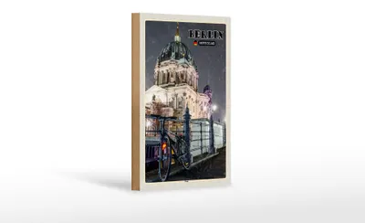 Produktbild von Holzschild Städte Berlin Deutschland Dom Architektur 12x18 cm