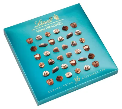 Produktbild von Lindt Mini Pralinen süße Köstlichkeiten aus Schokolade im Mini 180g