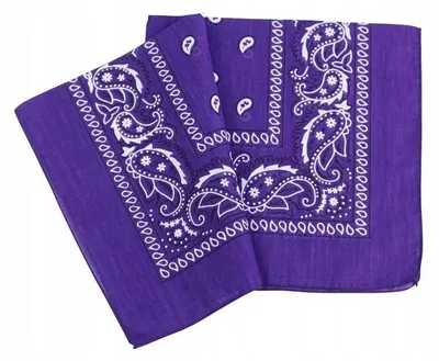 Produktbild von Bandamka Bandana Halstuch Dunkelviolett 100% Baumwolle