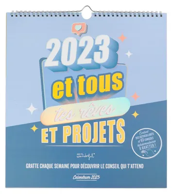 Wandkalender zum Kratzen 2023 – Träume & Projekte
