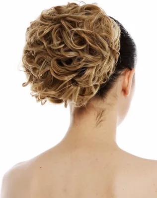 Produktbild von WIG ME UP Haarteil Haarnest Haarrose voluminös lockig wellig Blond Mix TYP-670-W24/613