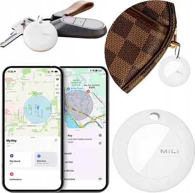 Obrázek produktu pro GPS lokátor MiTag MiLi DUO Android iOS pro batoh klíče zavazadla pro psa