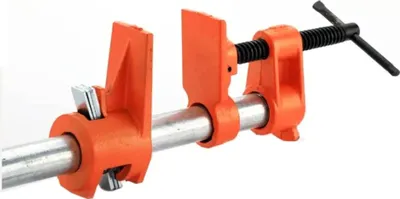 Produktbild von Holzleim Rohrklemme - Vertikale Rohrzwinge - Schweres Gusseisen - Schnellspanner - Für 1,27 cm Rohr - Holzwerkzeug