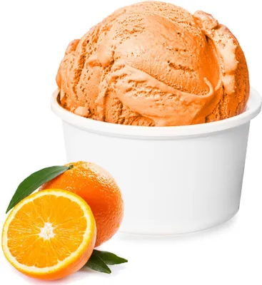 Immagine prodotto di Gelato all'arancia low carb in polvere vegan senza zucchero e senza lattosio 1 kg