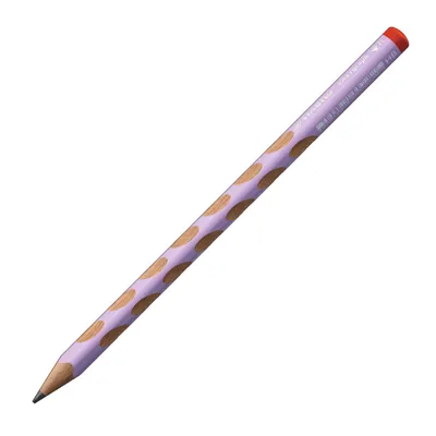 Immagine prodotto di Matita triangolare ergonomica per destrimani - STABILO EASYgraph in viola pastello - Matita singola - Durezza HB