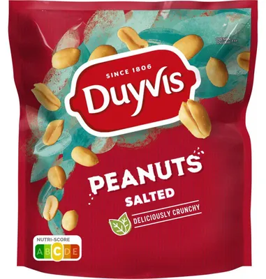 Immagine prodotto di Duyvis Pinda's Gezouten 370g – Snack croccante con arachidi tostate e salate