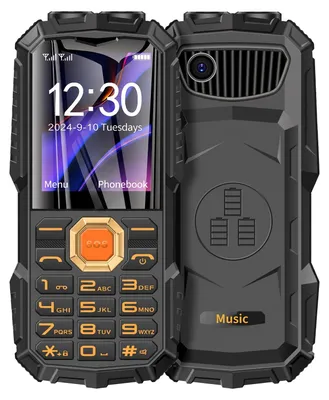 Immagine prodotto di Avizar, telefono cellulare outdoor con connettività 4G e batteria da 16.800 mAh, dotato di torcia e funzione SOS, colore nero
