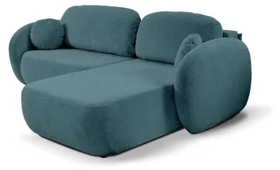 Produktbild von Ecksofa mit Schlaffunktion Olemo rechts Ozeanstahl