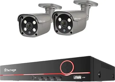 Productafbeelding van Bewakingssysteem, 8MP-camera's, AI-herkenningsfuncties, 8-kanaals systeem met 2x 5MP-camera's, geen ingebouwde HDD