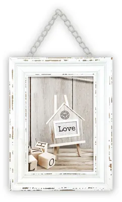 Produktbild von ZEP Rivoli white, Einzelbilderrahmen, Holz, Weiß, Tisch, Wand, 20 x 30 cm, Rechteckig