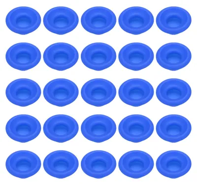 Produktbild von 25 Silikon-Dichtungsringe, auslaufsichere Dichtungen für Hochdruck-Bierflaschen, blau
