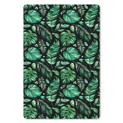 Produktbild von MuchoWow® Mauspad Mousepad Vintage - Blätter - Grün 40x60 cm - Mousepads - Maus Mat - Pad - Mausunterlage - Schreibtisch Accesoire