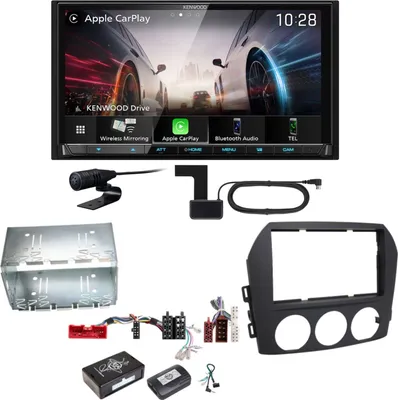 Produktbild von Kenwood DMX8021DABS Android Auto CarPlay Bluetooth Einbauset für Mazda MX-5 NC