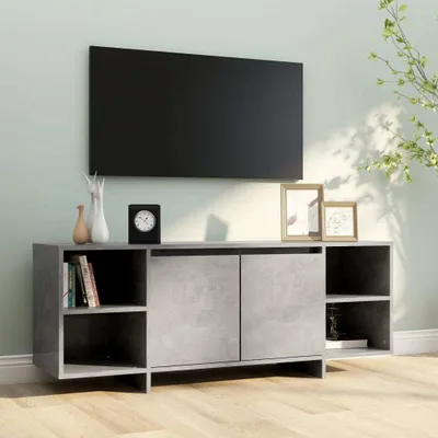 Produktbild von "2026 Aktion"TV-Schrank Industriestil - CLORIS - Fernsehenschrank - Betongrau 130x35x50 cm Holzwerkstoff - NeuMöbel2387208