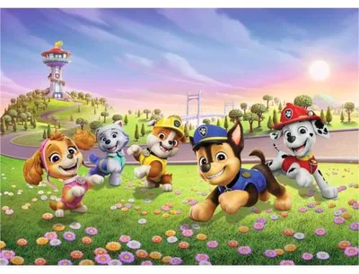 Produktbild von Fototapete Vlies FT5P 352283 - 202 Paw Patrol Dogs 5-tlg. 375 x 270 cm