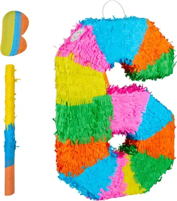 Immagine prodotto di Piñata numerica con mazza e benda per feste