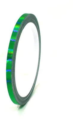 Produktbild von 10m Zierstreifen 6mm Hologramm Grün Dekorstreifen Auto Motorrad Boot Modellbau Klebestreifen