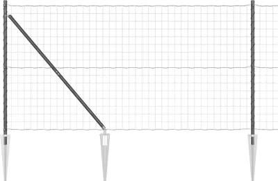 Produktbild von vidaXL Schweißdrahtzaun mit Spikes 10 x 1,2 m (B x H)