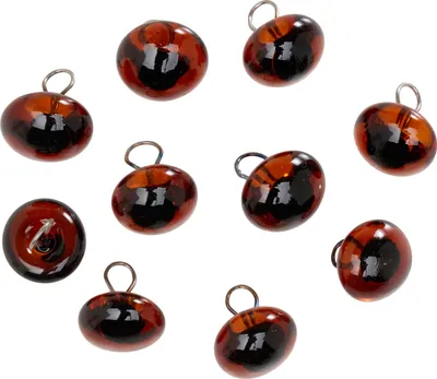 Produktbild von Rayher Glastieraugen zum Aufnähen, braun, 10 mm, Btl. 10 Stück, für Puppen und Teddys