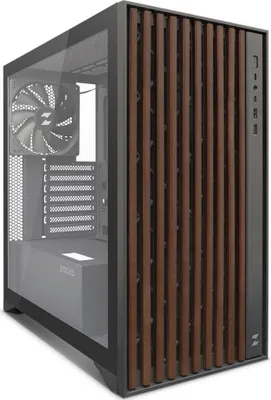 Produktbild von Zolyd Dynaria, Midi Tower, PC, Schwarz, Holz, ATX, micro ATX, Mini-ITX, Metall, Kunststoff, Gummi, SPCC, Gehärtetes Glas, 18 cm