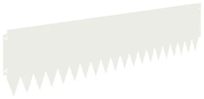 Immagine prodotto di vidaXL Bordatura per prato, 20 pezzi, 103 x 25 cm, acciaio, bianco