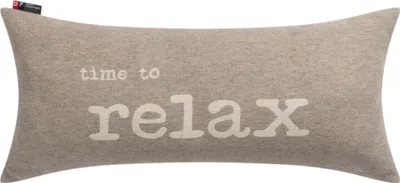 Produktbild von Kissen mit Füllung Time to Relax Farbe Rauch 60x26cm von David Fussenegger