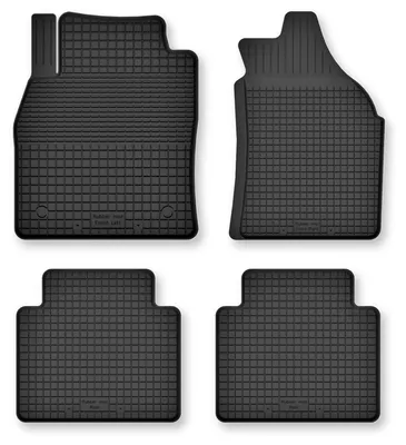 Image de Tapis de sol en caoutchouc pour Renault Zoe 2013- (hayon) – 4 pièces, noirs, semi-universel, adapté