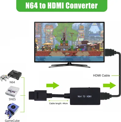 Produktbild von N64 zu HDMI Konverter HD Link Kabel Zubehörteile für Nintendo 64 SNES Adapter