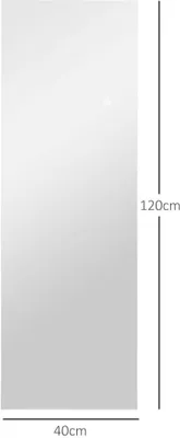 Image de Miroir mural AIORBER, avec éclairage LED à intensité variable, 120 x 40 cm, miroir intégral, 3 températures de couleur, verre trempé, pour l'entrée et la chambre à coucher