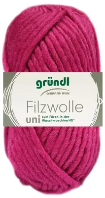 Produktbild von Gründl Filzwolle uni,Waschfilzen,100%Schurwolle,50g/50m,NS 8-9 19