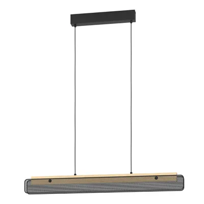 Produktbild von EGLO connect.z Smart-Home LED Pendelleuchte Kokomo-Z, Hängelampe aus Holz und Metall, ZigBee, App, Sprachsteuerung Alexa, FSCM70HB, CCT, RGB, dimmbar